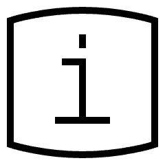 Information Desk Symbol Icon from Platinum Set