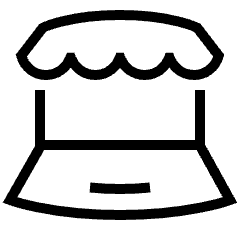 Online Shopping Laptop Icon from Platinum Set