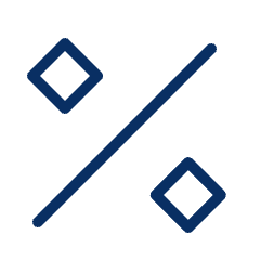 Percent Icon from Cyber Line Set