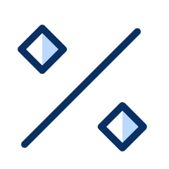 Percent Icon from Cyber Duotone Set