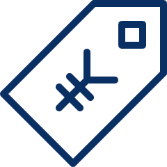 Price Tag Yen Icon from Cyber Line Set