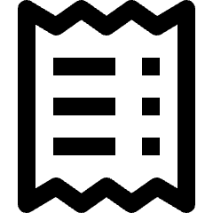 Receipt Icon from Nova Line Set
