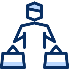 Shopper 2 Icon from Cyber Duotone Set