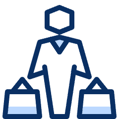 Shopper 3 Icon from Cyber Duotone Set