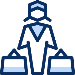 Shopper 6 Icon from Cyber Duotone Set