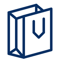 Shopping Bag 5 Icon from Cyber Line Set