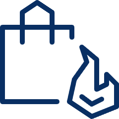 Shopping Bag Hot Icon from Cyber Line Set