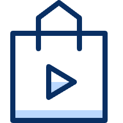 Shopping Bag Multimedia Icon from Cyber Duotone Set