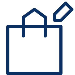Shopping Bag Tag Icon from Cyber Line Set