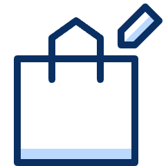 Shopping Bag Tag Icon from Cyber Duotone Set