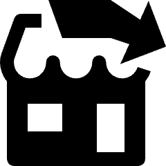 Shopping Drive Through Icon from Nova Solid Set