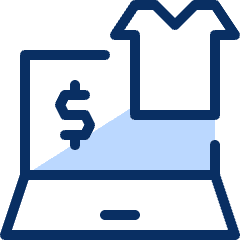 Shopping Online Icon from Cyber Duotone Set