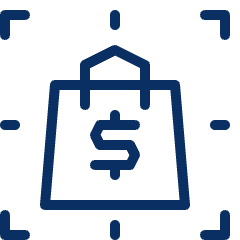 Shopping Target Icon from Cyber Line Set