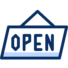 Sign Open Icon from Cyber Duotone Set