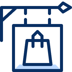 Sign Shopping Bag Icon from Cyber Duotone Set