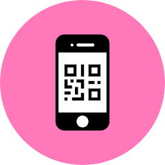 Smartphone Qrcode Icon from Kameleon Pop Set