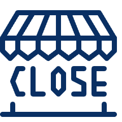 Store Close Icon from Cyber Line Set