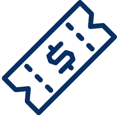 Ticket Discount Dollar Icon from Cyber Line Set