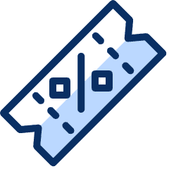 Ticket Discount Percent Icon from Cyber Duotone Set