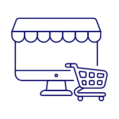Online Store Imac Illustration from UX Line Set