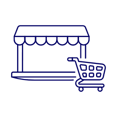 Online Store Laptop Illustration from UX Line Set