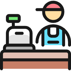 Shop Barista Icon from Ultimate Colors Set