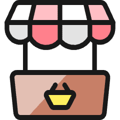 Shop Basket Icon from Ultimate Colors Set