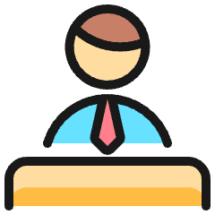 Shop Cashier Man Icon from Ultimate Colors Set