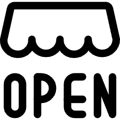 Shop Open Icon from Ultimate Regular Set