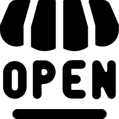 Shop Open Icon from Ultimate Bold Set