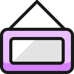Shop Sign Icon from Ultimate Colors Set