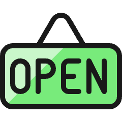 Shop Sign Open Icon from Ultimate Colors Set