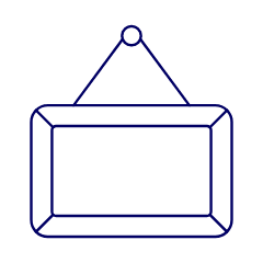 Store Blank Sign Illustration from UX Line Set