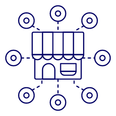 Store Branches Illustration from UX Line Set