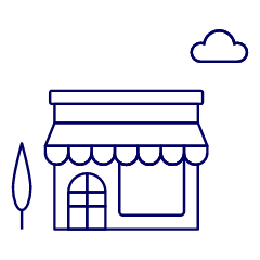 Store Front Illustration from UX Line Set