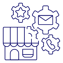 Store Information Illustration from UX Line Set