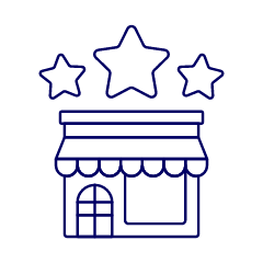 Store Rating Illustration from UX Line Set