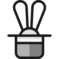 Show Rabbit Hat Icon from Ultimate Colors Set