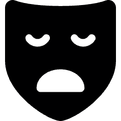 Show Theater Mask Sad Icon from Ultimate Bold Set