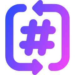 Channel Slack Icon from Core Gradient Set