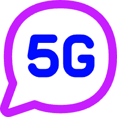 5g Chat Message Icon from Flex Neon Set