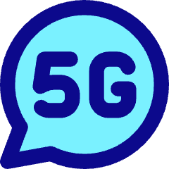 5g Chat Message Icon from Core Pop Set