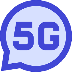 5g Chat Message Icon from Sharp Duo Set