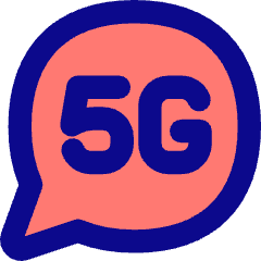 5g Chat Message Icon from Flex Pop Set