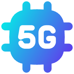 5g Chip Icon from Flex Gradient Set