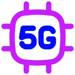 5g Chip Icon from Flex Neon Set