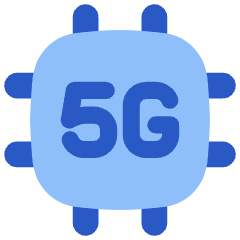 5g Chip Icon from Flex Flat Set
