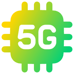 5g Chip Icon from Plump Gradient Set