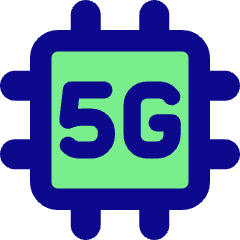 5g Chip Icon from Core Pop Set