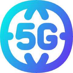 5g Network Globe Icon from Flex Gradient Set